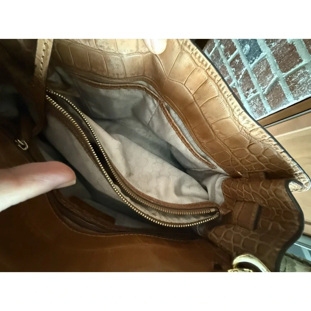 MICHAEL‎ MICHAEL KORS DILLON EW SATCHEL Embossed leather BAG